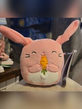 Squishmallows Bop Easter Bunny with Carrot 5" Plush NWT Bio Tag 2023